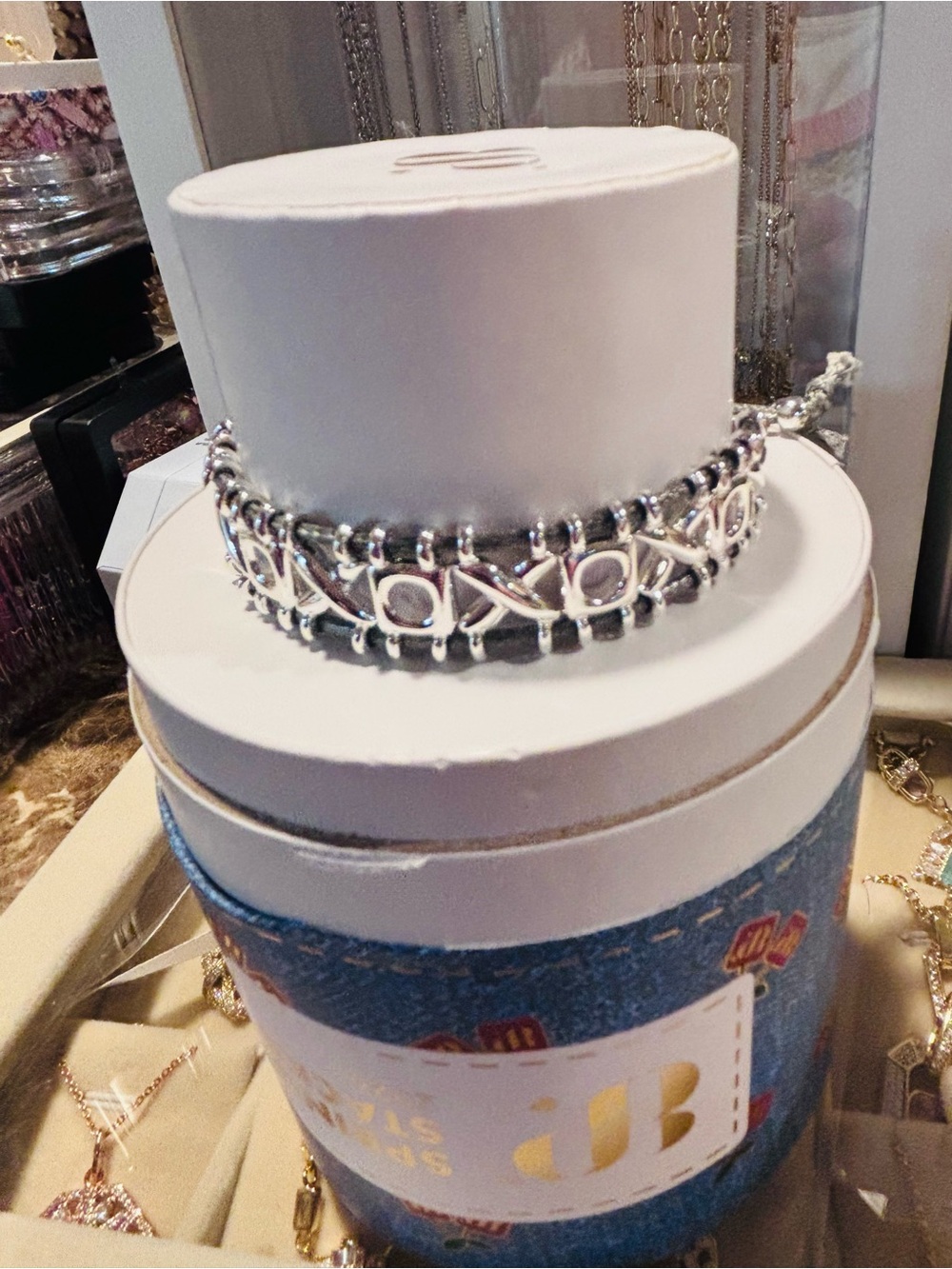 BP 2026 Spring StackTurquoise Crystal Stackable Bracelet Set - Picture 4 of 9